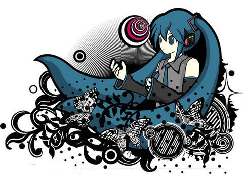 Hatsune Miku Adapted In The Frutiget Metro Style